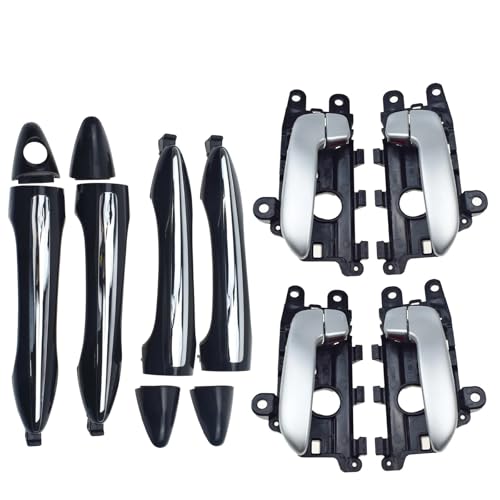 ZHUYRT 8 Stück/passend for Kia Forte Cerato 2.0L 2014–2018, Forte Koup 2014–2017. Innen- und Außenbereich, Autotürgriff vorne, hinten links, rechts, links, rechts Auto Innenraum Innentürgriff ZHUYRT 8 Stück/passend for Kia Forte Cerato 2.0L 2014–2018, Forte Koup 2014–2017. Innen- und Außenbereich, Autotürgriff vorne, hinten links, rechts, links, rechts Auto Innenraum Innentürgriff von ZHUYRT