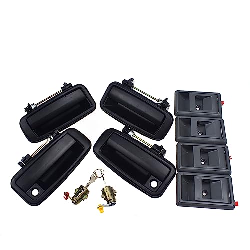 ZHUYRT Außen- oder Innentürgriff vorne hinten links rechts oder mit Türschloss/passend for Toyota Corolla Geo Prizm 1988 1989 1990 1991 1992 Car Exterior Door Handles(Kit 005) von ZHUYRT