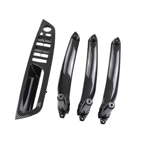 ZHUYRT Auto vorne hinten Innentürgriff Innenverkleidung Pull Trim/Passend for BMW E70 E71 X5 X6 2007–2014 LHD(Carbon Fibre 4PCS) von ZHUYRT