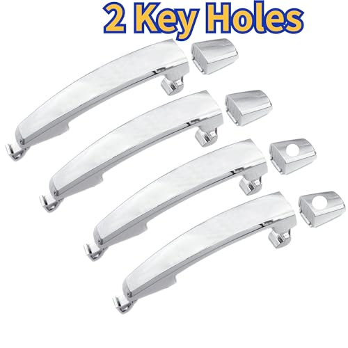 ZHUYRT Chrom vorne oder hinten links oder rechts außen Außentürgriff 96468266 96468306 / passend for Chevrolet Captiva Sport Aveo Saturn Vue Car Exterior Door Handles(4 Sides 2 holes) von ZHUYRT