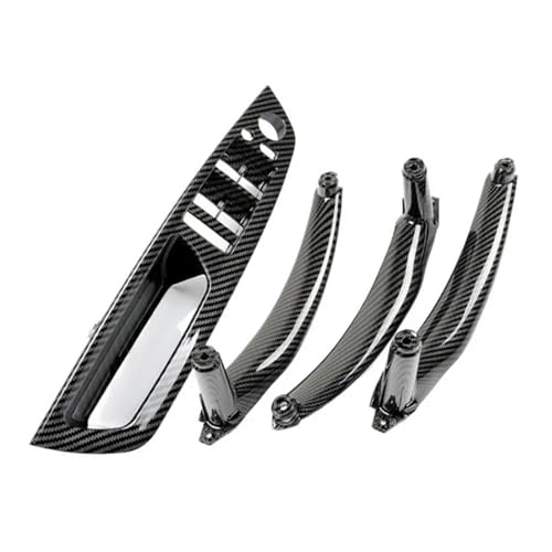 ZHUYRT LHD/Fit for BMW X5 X6 E70 E71 E72 4 Stück Carbon Textur Auto Innentürgriff Pull Fenster Bedienfeld Ersatzabdeckung Zubehör von ZHUYRT