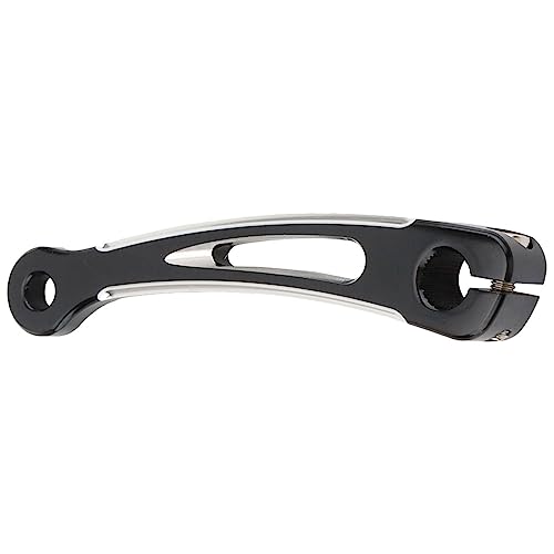 ZHUYRT Motorcycle gear lever 5,6 Zoll CNC-Aluminiumlegierung-Motorrad-Schalthebel/Passend for Harley-Davidson Softail Slim/Cross Bones/Fat Boy/Deluxe 1986-2017(Black Silver) von ZHUYRT
