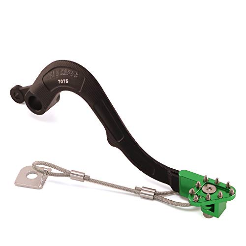 ZHUYRT Motorcycle gear lever 7075 aluminium Hinten Fuß Bremshebel Pedal/Fit for KAWASAKI KX250F KXF250 KX250 KX450F KXF450 KX450 KLX450R KX KXF Motorrad(B-7075 Aluminum) von ZHUYRT