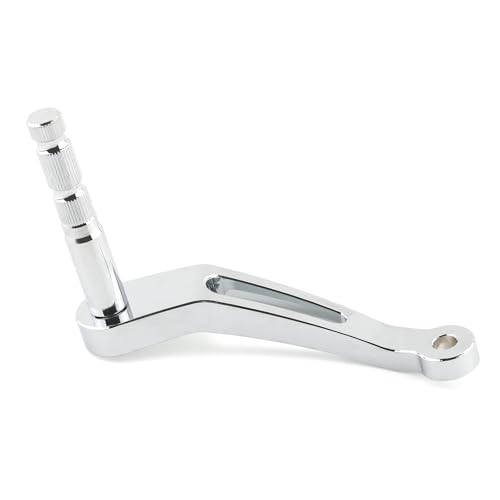 ZHUYRT Motorcycle gear lever Erweiterter Schalthebelarm for Motorradschaltstange/Passend for Harley Softail Fat Boy Sport Glide 2018-2023 Moto-Zubehör CNC-Aluminium(Chrome) von ZHUYRT