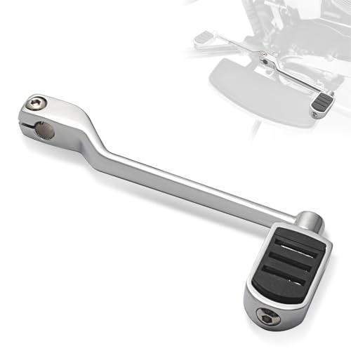 ZHUYRT Motorcycle gear lever Moto-Hinterradschalthebel mit Schalthebelfuß, Chrom/passend for Harley Davidson 1986–2017 FL Softail 1988–2025 Touring-Modelle, Fersenschalthebel von ZHUYRT