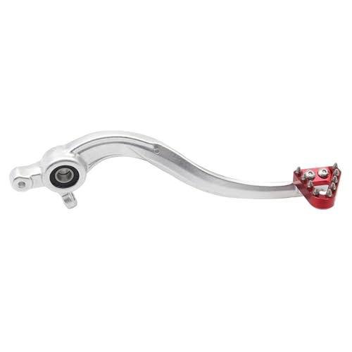 ZHUYRT Motorcycle gear lever Motocross CNC Aluminium Hinten Bremshebel Pedal Fuß Stange/Fit for KTM EXCF XC XCW SX 125 150 250 300 350 500 2017 2018 2019 2020-2022(Silver red-02) von ZHUYRT