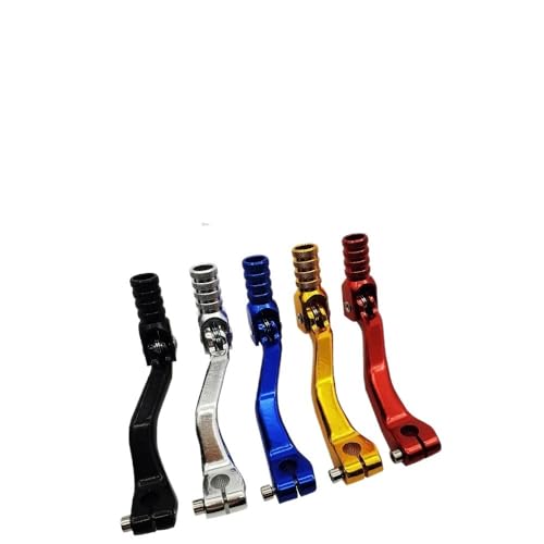 ZHUYRT Motorcycle gear lever Motorrad CNC Aluminium Klapp Schalthebel/Fit for Kayo Apollo Xmotos 110cc 125cc 140cc 150cc 160cc 250cc Dirt Bike Universal(Silver) von ZHUYRT