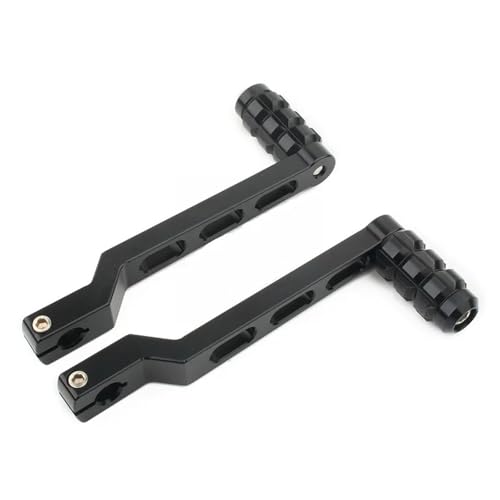 ZHUYRT Motorcycle gear lever Motorrad-Fersen-Zehen-Schalthebel Schalthebel Pegs/Fit for Harley Road Glide Street Trike FL Softail Touring Motorrad-Ausrüstung Zubehör(Black) von ZHUYRT