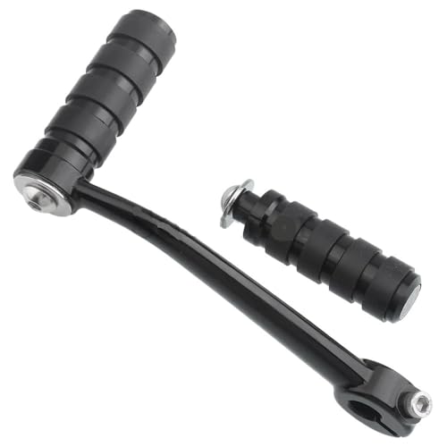 ZHUYRT Motorcycle gear lever Motorrad-Fersen-Zehen-Schalthebel mit Schalthebel-Pegs, Aluminiumlegierung, schwarz, passend for BMW R18 Roctane R18B Transcontinental R 18 B/Classic(Black) von ZHUYRT