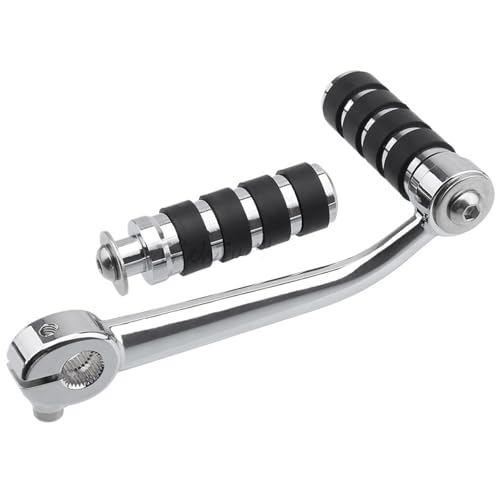 ZHUYRT Motorcycle gear lever Motorrad-Fersen-Zehen-Schalthebel mit Schalthebel-Pegs, Aluminiumlegierung, schwarz, passend for BMW R18 Roctane R18B Transcontinental R 18 B/Classic(Chrome) von ZHUYRT