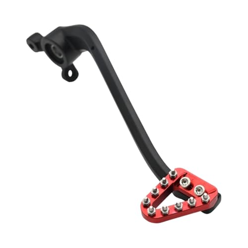 ZHUYRT Motorcycle gear lever Motorrad-Hinterradbremspedalhebel aus geschmiedetem Aluminium/passend for KTM SX SXF EXC EXCF XC XCW XCF XCFW TPI SIX DAYS 125-500 2008-2016 2015(01 Black Red) von ZHUYRT