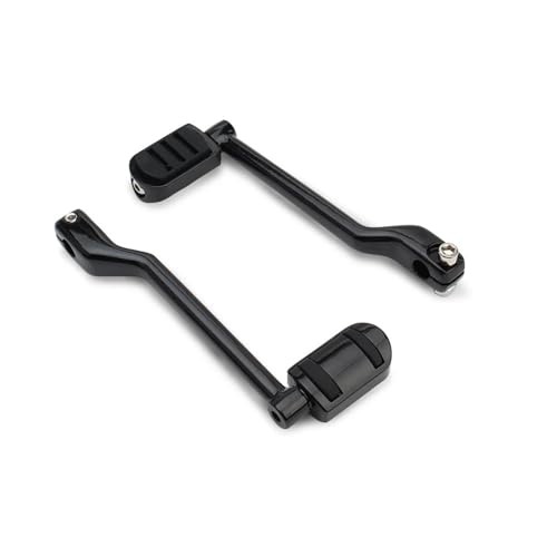 ZHUYRT Motorcycle gear lever Motorrad Vorne Hinten Hebel Shifter Ferse Toe Shift Fußrasten Pedal s/Fit for Harley Touring 1988-2024 Road King Softail FL(Black) von ZHUYRT