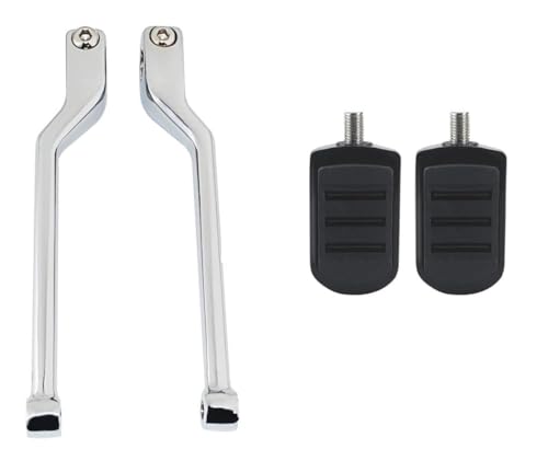ZHUYRT Motorcycle gear lever Vorne Hinten Hebel Shifter Ferse Zehen Shift Fußrasten Pedal motorrad zubehör/fit for Harley Touring 1988-2024 Road King Softail FL(Black Set) von ZHUYRT