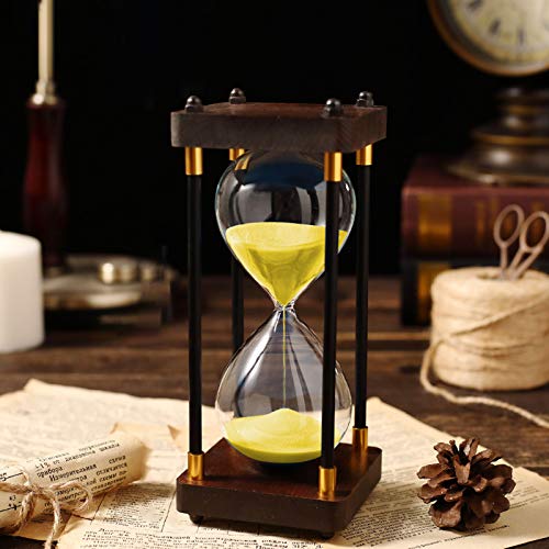 Sanduhr,Sanduhren Timer 45 Minuten Retro Sanduhr Zahnputzuhren für Kinder Home Decoration Geschenk 8 Farben Dekoration für Zimmer Geburtstag Tee Kaffee Tabelle Bücherregal Schulspiel Ornament von ZHXQ