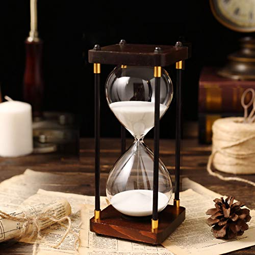 Sanduhr,Sanduhren Timer 60 Minuten Retro Sanduhr Zahnputzuhren für Kinder Home Decoration Geschenk 8 Farben Dekoration für Zimmer Geburtstag Tee Kaffee Tabelle Bücherregal Schulspiel Ornament von ZHXQ