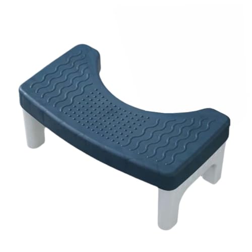 ZHXQRP Abnehmbare Toilettenpolster Hilft Bei Verstopfung Kunststoff Fußstuhl zur Verbesserung der Toilettenhaltung Ergonomischer rutschfest und Langlebig(Blue) von ZHXQRP