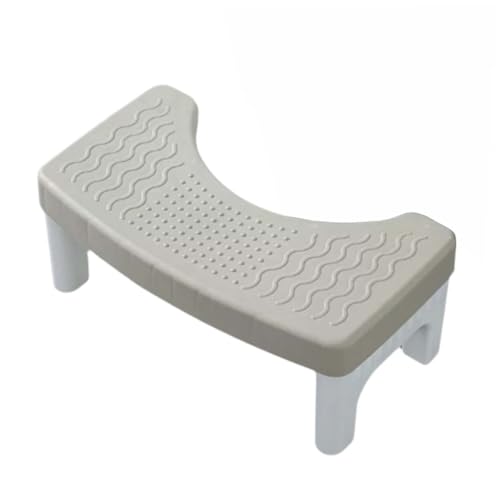 ZHXQRP Abnehmbare Toilettenpolster Hilft Bei Verstopfung Kunststoff Fußstuhl zur Verbesserung der Toilettenhaltung Ergonomischer rutschfest und Langlebig(Gray) von ZHXQRP