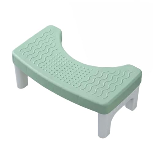 ZHXQRP Abnehmbare Toilettenpolster Hilft Bei Verstopfung Kunststoff Fußstuhl zur Verbesserung der Toilettenhaltung Ergonomischer rutschfest und Langlebig(Green) von ZHXQRP