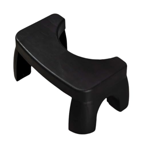 ZHXQRP Abnehmbare Wc-Fußhocker Tritthocker Perfekte Höhe für Die Empfohlene Haltung Hilft Bei Verstopfung Toilette Fußhocker Rutschschutz(Black) von ZHXQRP