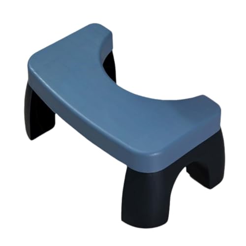 ZHXQRP Abnehmbare Wc-Fußhocker Tritthocker Perfekte Höhe für Die Empfohlene Haltung Hilft Bei Verstopfung Toilette Fußhocker Rutschschutz(Blue) von ZHXQRP