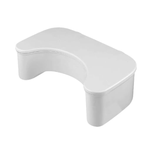 ZHXQRP Aufbewahrbarer Toilettenfußhockel Perfekte Höhe für Die Empfohlene Haltung Toilette Fußhocker zur Verbesserung der Toilettenhaltung(White) von ZHXQRP