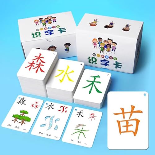 ZHXQRP Chinese Literacy Flash Cards Chinese Characters Sight Words Learning Flashcards Mandarin Chinese Early Education Chinese Beginners ZHXQRP Chinese Literacy Flash Cards Chinese Characters Sight Words Learning Flashcards Mandarin Chinese Early Education Chinese Beginners von ZHXQRP