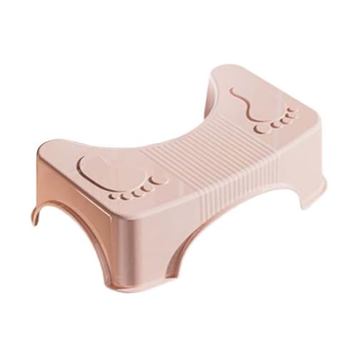 ZHXQRP Fußbank Toiletten Hocker Verbesserung der Toilettenhaltung Hilft Verstopfung zu Verhindern Toilette Fußhocker für Erwachsene Geeignet(Pink) von ZHXQRP