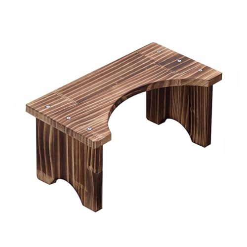 ZHXQRP Fußbank Toiletten Hocker für Heimgebrauch zu Installieren Robuste Toilettenfußhockel Gegen Verstopfung Blähungen Toilette Fußhocker(Nn Tread - Light Roasted Color) von ZHXQRP