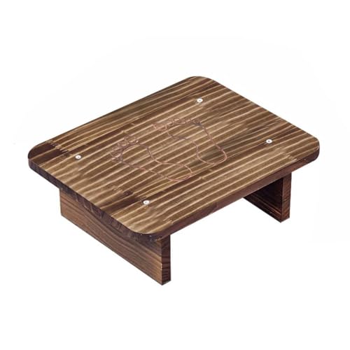 ZHXQRP Fußbank Toiletten Hocker für Heimgebrauch zu Installieren Robuste Toilettenfußhockel Gegen Verstopfung Blähungen Toilette Fußhocker(Tablet - Light Bake Color) von ZHXQRP