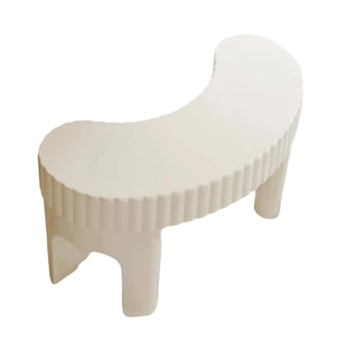 ZHXQRP Fußstuhl Ergonomischer zur Verbesserung der Toilettenhaltung Hilft Bei Verstopfung Toilettenfußhockel Anti-Rutsch(Cream) von ZHXQRP