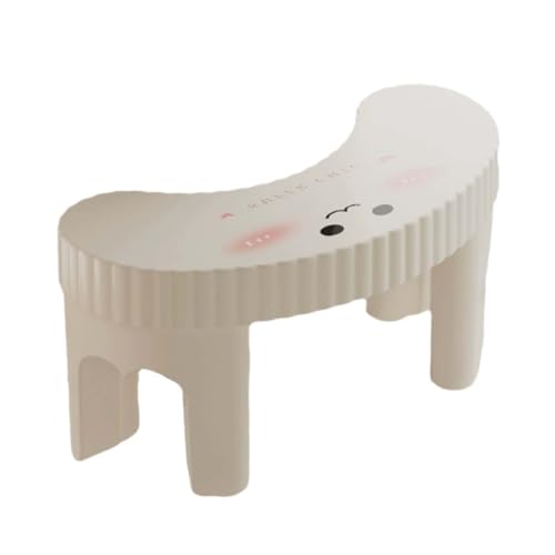 ZHXQRP Fußstuhl Ergonomischer zur Verbesserung der Toilettenhaltung Hilft Bei Verstopfung Toilettenfußhockel Anti-Rutsch(Cream- Cute and Fun Style) von ZHXQRP