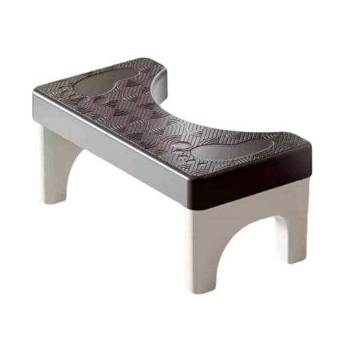 ZHXQRP Klappbarer Toilettenfußhockel 35 Grad Strapazierfähiger C-förmiger Kein Platz Toilette Fußhocker für Erwachsene Geeignet(Black) von ZHXQRP