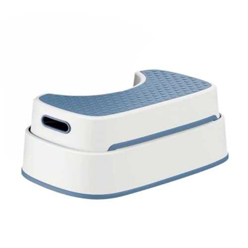 ZHXQRP Multifunktional Physiologischer Toilettenhocker Perfekte Höhe für die Empfohlene Haltung Hilft Bei Verstopfung Toilette Fußhocker Höheneinstellbar(Blue) von ZHXQRP