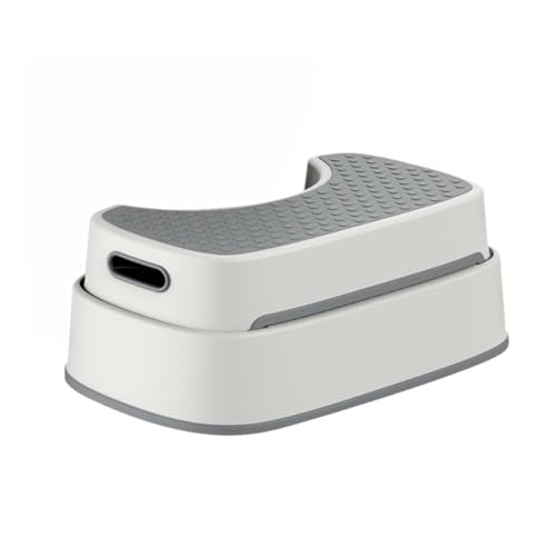 ZHXQRP Multifunktional Physiologischer Toilettenhocker Perfekte Höhe für die Empfohlene Haltung Hilft Bei Verstopfung Toilette Fußhocker Höheneinstellbar(Gray) von ZHXQRP