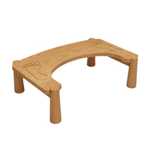 ZHXQRP Physiologischer Toilettenhocker aus Holz 35 Grad Strapazierfähiger C-Förmiger Hocker Hilft Bei Verstopfung für Erwachsene Geeignet(Wood Color) von ZHXQRP