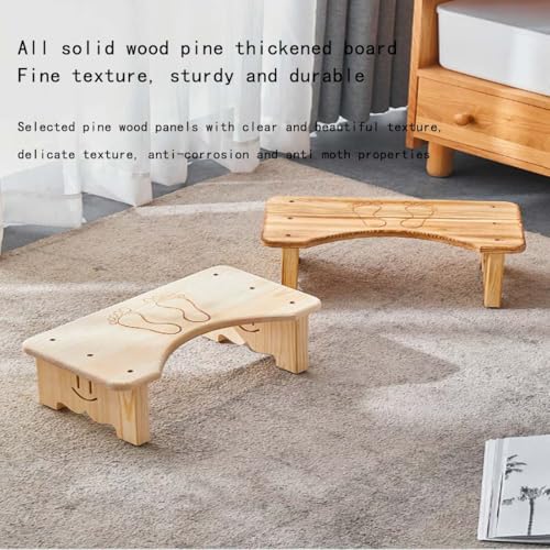 ZHXQRP Robuste Toilettenfußhockel für Heimgebrauch zu Installieren Fußbank Toiletten Hocker Gegen Verstopfung Blähungen Toilette Fußhocker(Light Roasted Color) von ZHXQRP