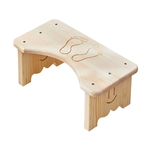 ZHXQRP Robuste Toilettenfußhockel für Heimgebrauch zu Installieren Fußbank Toiletten Hocker Gegen Verstopfung Blähungen Toilette Fußhocker(Natural Wood Color) von ZHXQRP