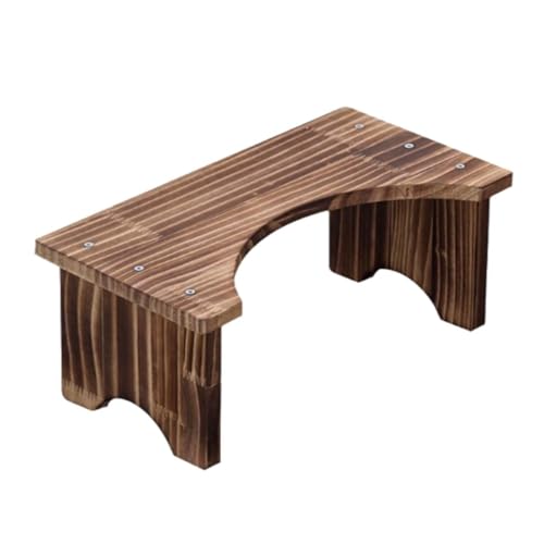 ZHXQRP Robuste Toilettenfußhockel zur Verbesserung der Toilettenhaltung Verstopfung Verhindern WC-Trittbrett aus Holz für Badezimmer(Light Grill Color) von ZHXQRP