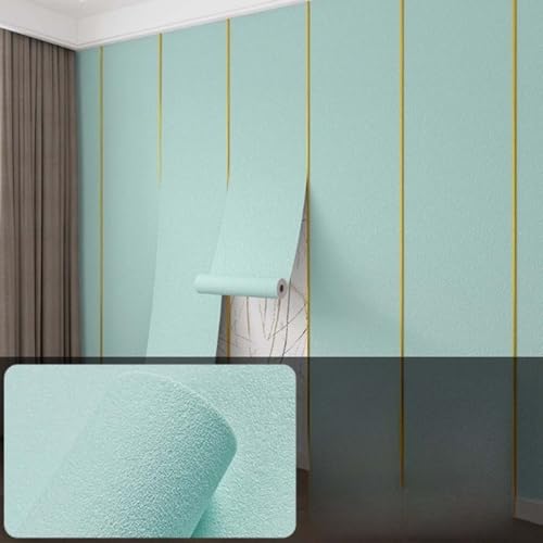 ZHXQRP Selbstklebend Abnehmbar Aufkleber für Wohnzimmer Schlafzimmer Sofa Hintergrund Wanddekoration Dekorative Folie(Green,0.5 * 2.8m/1.64 * 9.18ft) von ZHXQRP