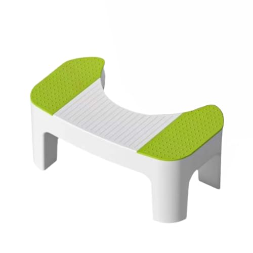 ZHXQRP Toilette Fußhocker 35 Grad Strapazierfähiger C-Förmiger Hocker Kein Platz Kunststoff Toilettenfußhockel Einfach zu Reinigen(Green) von ZHXQRP