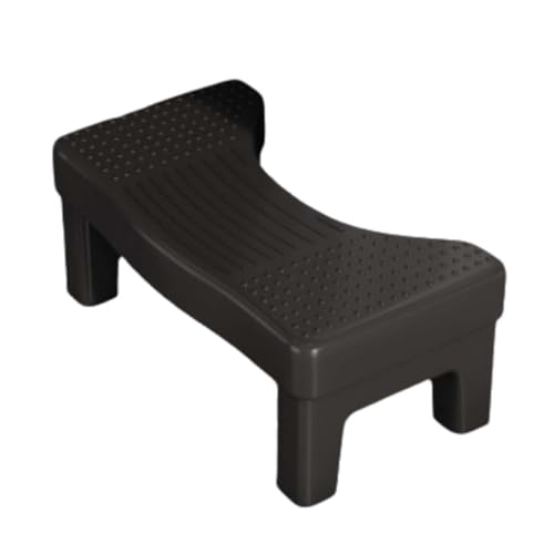 ZHXQRP Toilette Fußhocker C-förmiger Hocker Kein Platz rutschfest und Langlebig Einfach zu Reinigen Fußstuhl Verstopfung Verhindern(Black) von ZHXQRP