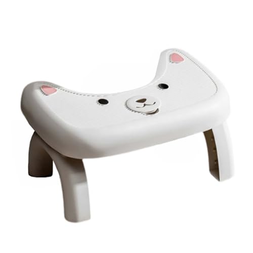 ZHXQRP Toilette Fußhocker Ergonomischer zur Verbesserung der Toilettenhaltung Hilft Bei Verstopfung Toilettenfußhockel Kunststoff Fußstuhl(White) von ZHXQRP