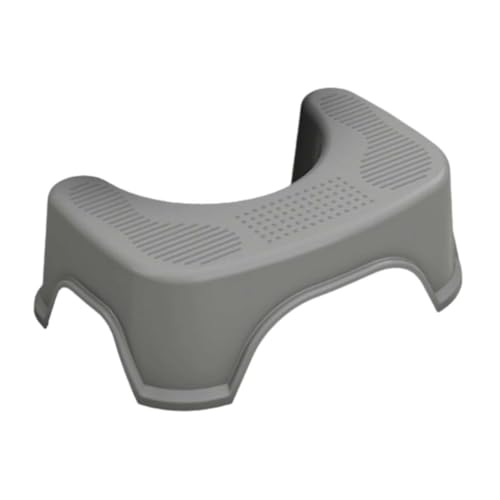 ZHXQRP Toilette Kunststoff Fußhocker Hilft Bei Verstopfung Reizdarmsyndrom Toilettenpolster zur Verbesserung der Toilettenhaltung für Erwachsene Geeignet(Gray) von ZHXQRP
