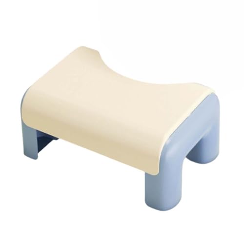 ZHXQRP Toilettenhocker zur Verbesserung der Toilettenhaltung Kunststoff Toilette Fußhocker C-Förmiger Hocker Kein Platz rutschfest und Langlebig(Blue) von ZHXQRP