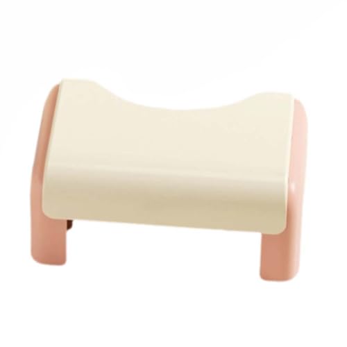 ZHXQRP Toilettenhocker zur Verbesserung der Toilettenhaltung Kunststoff Toilette Fußhocker C-Förmiger Hocker Kein Platz rutschfest und Langlebig(Pink) von ZHXQRP