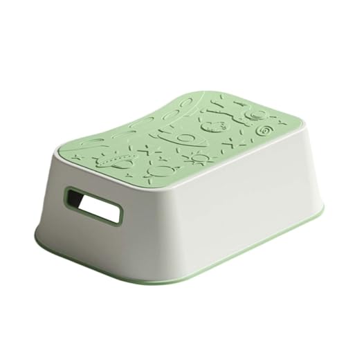 ZHXQRP Wc-Fußhocker Tritthocker fürs Badezimmer Töpfchen rutschfest und Langlebig für Heimgebrauch zu Installieren(Green) von ZHXQRP