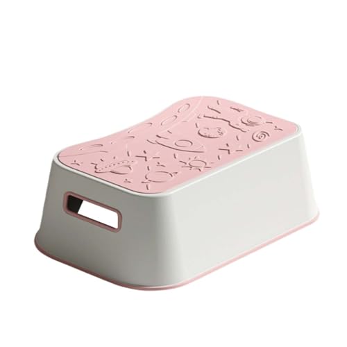 ZHXQRP Wc-Fußhocker Tritthocker fürs Badezimmer Töpfchen rutschfest und Langlebig für Heimgebrauch zu Installieren(Pink) von ZHXQRP