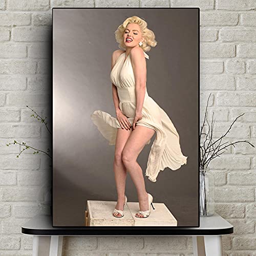 ZHXXFD Diamant Painting Bilder Erwachsene Landschaft Marilyn Monroe Diamond Painting Set Full Groß 55x90 DIY 5D Diamant Malerei Kinder Mädchen Stickerei Set Crystal Art(D306) von ZHXXFD