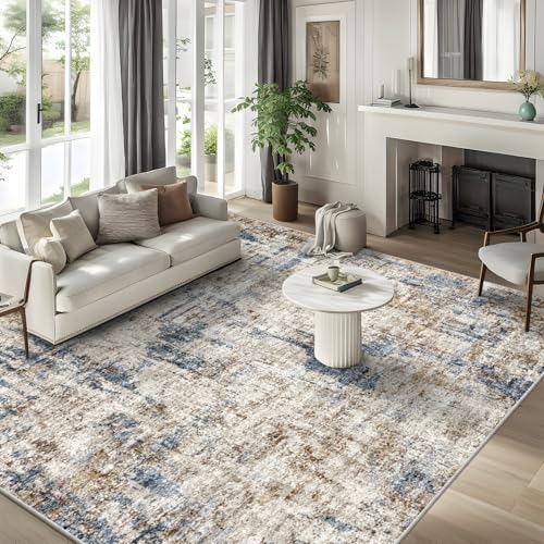 Quadratischer Wohnzimmerteppich, rutschfest, waschbar, extra groß, Bodenteppich für Schlafzimmer, Esszimmer, Spielzimmer, modern, abstrakt, neutral, dünn, Hochflor-Teppich, groß, 3,6 x 3,6 m Quadratischer Wohnzimmerteppich, rutschfest, waschbar, extra groß, Bodenteppich für Schlafzimmer, Esszimmer, Spielzimmer, modern, abstrakt, neutral, dünn, Hochflor-Teppich, groß, 3,6 x 3,6 m von ZHXXUJ