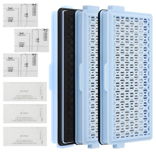 ZHYLUO 3 Sätze Hepa Filter Staubsauger für Miele Compact C1 & C2, Complete C2 & C3, S8340,3 HEPA Filters with 3 Motor Protection Filter Und 3 Exhaust Filter, für [S4000, S5000, S6000 & S8000 Series] von ZHYLUO